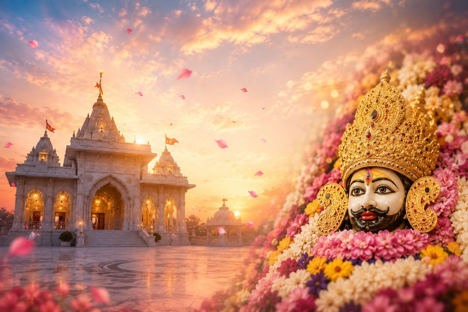 Shri Khatu Shyam Mandir kosmi Betul MP - Divine Idol and Temple Architecture